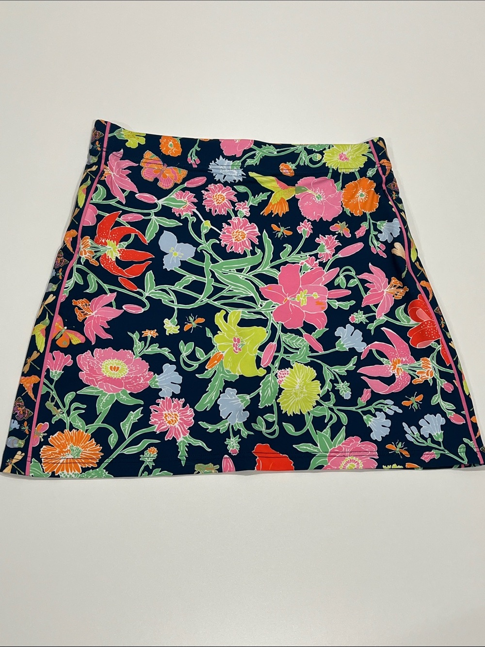 GRETCHEN SCOTT Hummingbird Heaven Floral XL Golf Tennis skippy skort Navy Pink 🌸